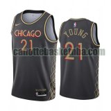 Maglia Uomo basket Chicago Bulls Nero Thaddeus Young 21 2020-21 City Edition