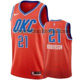 Maglia Uomo basket Oklahoma City Thunder Arancione Andre Roberson 21 Dichiarazione stagione 2020-21
