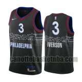 Maglia Uomo basket Philadelphia 76ers Nero Philadelphia 3 2020-21 City Edition