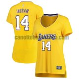 canotta Donna basket Los Angeles Lakers Giallo Brandon Ingram 14 icon edition