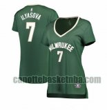 canotta Donna basket Milwaukee Bucks Verde Ersan Ilyasova 7 icon edition