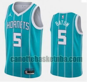canotta Uomo basket Charlotte Hornets blu Nicolas Batum 5 2020-21 Jordan Brand Icon Edition Swingman