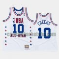 canotta Uomo basket Philadelphia 76ers Bianco Maurice Cheeks 10 All Star 1988