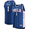 canotta Uomo basket Philadelphia 76ers Blu Norvel Pelle 1 Icon Edition