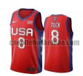 canotta Uomo basket USA 2020 Rosso Morgan Tuck 8 USA Olimpicos 2020