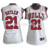 maglia nba donna chicago bulls jimmy butler #21 bianca