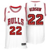 maglia taj gibson #22 chicago bulls 2014-2015 bianca