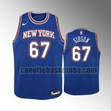 Maglia Bambino basket New York Knicks Blu Taj Gibson 67 Dichiarazione stagione 2020-21