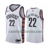 Maglia Uomo basket Brooklyn Nets bianca Levert Black 22 Dichiarazione stagione 2020-21