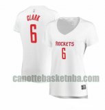 canotta Donna basket Houston Rockets Bianco Gary Clark 6 association edition