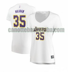 canotta Donna basket Los Angeles Lakers Bianco Aric Holman 35 association edition