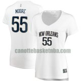 canotta Donna basket New Orleans Pelicans Bianco E'Twaun Moore 55 association edition
