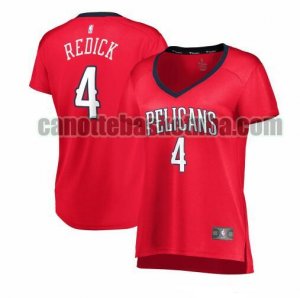 canotta Donna basket New Orleans Pelicans Rosso JJ Redick 4 Dichiarazione Edition