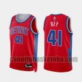 canotta Uomo basket Detroit Pistons Rosso BEY 41 2022 City Edition 75th Anniversary Edition