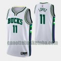 canotta Uomo basket Indiana Pacers Bianco brook lopez white 11 2022 City Edition 75th Anniversary Edition