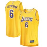 canotta Uomo basket Los Angeles Lakers Giallo Lance Stephenson 6 Icon Edition
