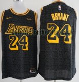 canotta Uomo basket Los Angeles Lakers Nero Kobe Bryant 24 Pallacanestro a buon mercato