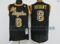canotta Uomo basket Los Angeles Lakers Nero Kobe Bryant 8 Pallacanestro a buon mercato
