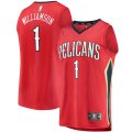 canotta Uomo basket New Orleans Pelicans Rosso Zion Williamson 1 Dichiarazione Edition