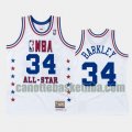 canotta Uomo basket Philadelphia 76ers Bianco Charles Barkley 34 All Star 1988