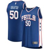 canotta Uomo basket Philadelphia 76ers Blu Emeka Okafor 50 Icon Edition
