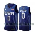 canotta Uomo basket USA 2020 blu Damian Lillard 0 USA Olimpicos 2020