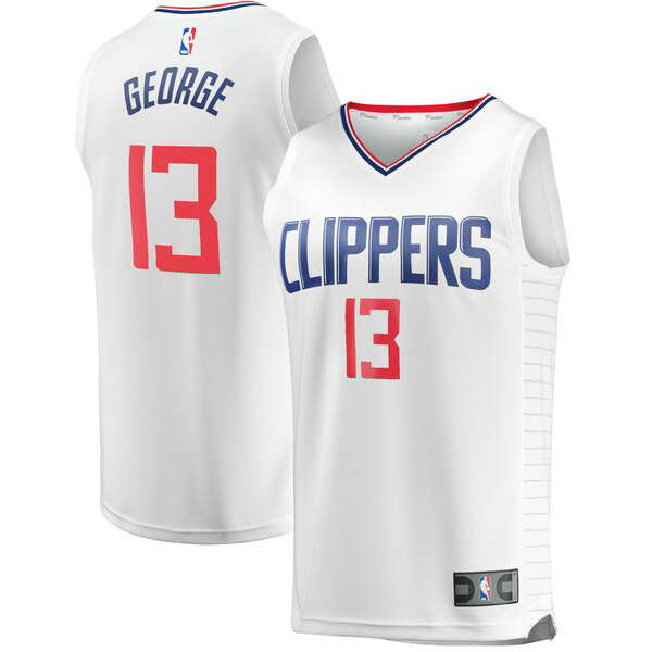 canotta Uomo basket Los Angeles Clippers Bianco Paul George 13 